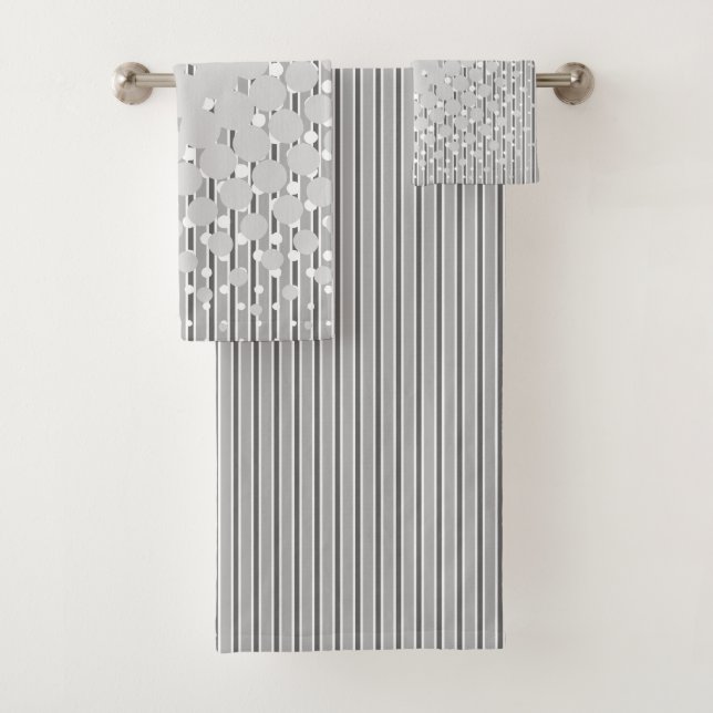 Diätgestaltung in Grau - Handtuchdesign Set (Insitu)