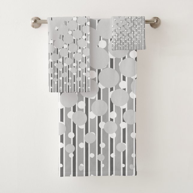 Diätgestaltung in Grau - Handtuchdesign Set (Insitu)