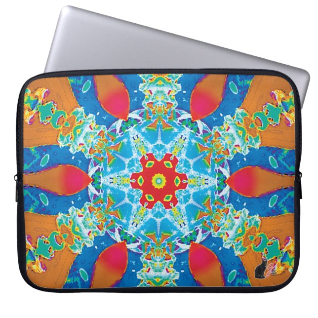 Diatome Kaleidoskop Laptopschutzhülle (Vorderseite)