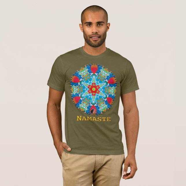 Diatome Namaste Kaleidoskop-T - Shirt (Vorne ganz)