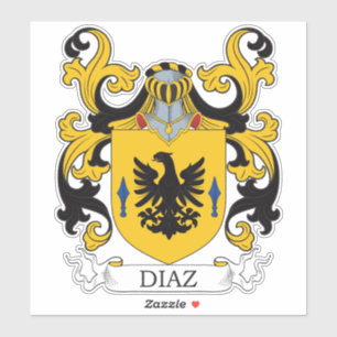 Diaz Familienwappen Aufkleber
