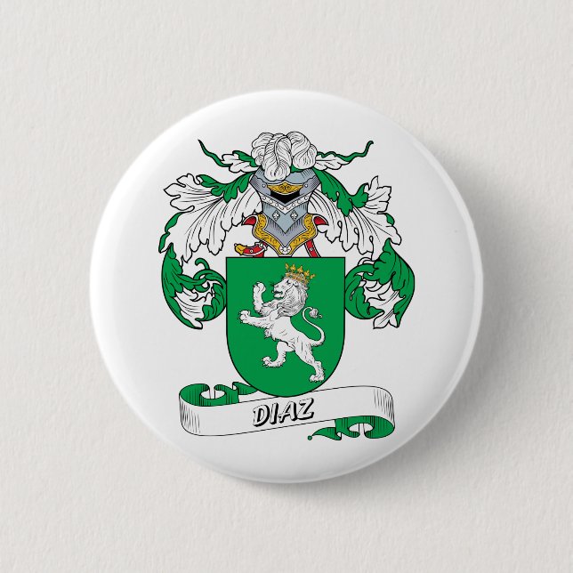 Diaz-Familienwappen Button (Vorderseite)