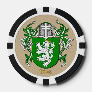 Diaz Heraldic Arms Pokerchips