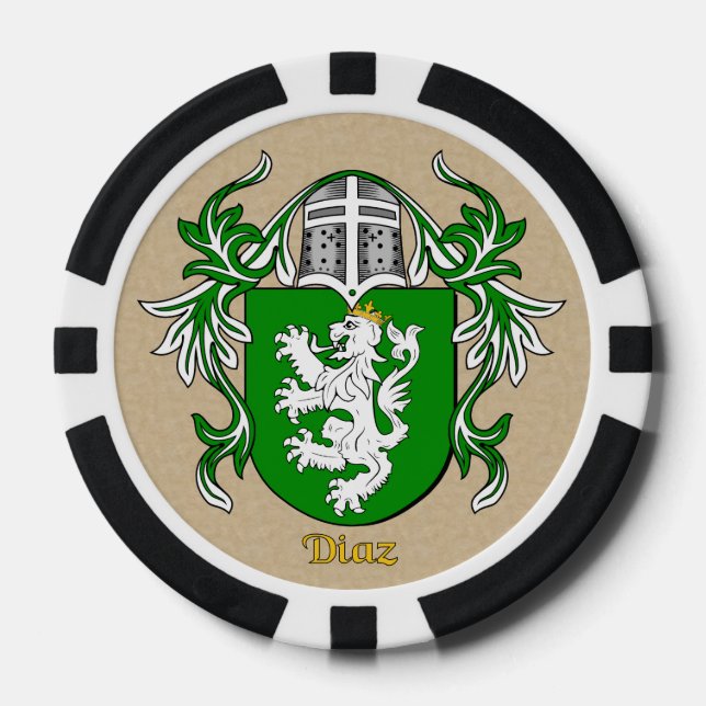 Diaz Heraldic Arms Pokerchips (Vorderseite)