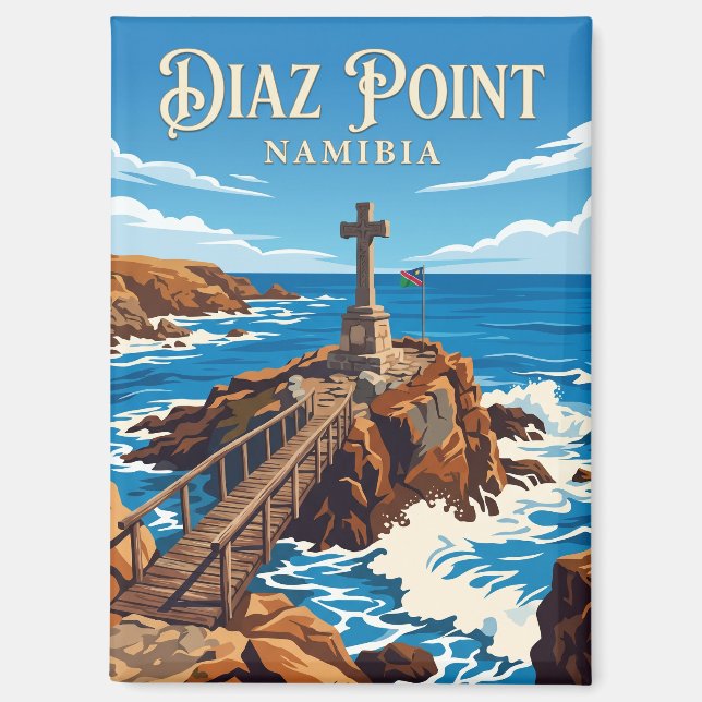 Diaz Point Namibia Magnet (Vorderseite)