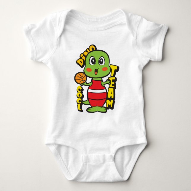 Dibo Basketball Baby Strampler (Vorderseite)