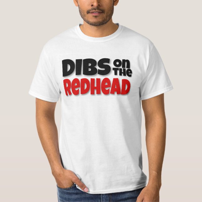 DIBS AUF dem REDHEAD Shirt (Vorderseite)