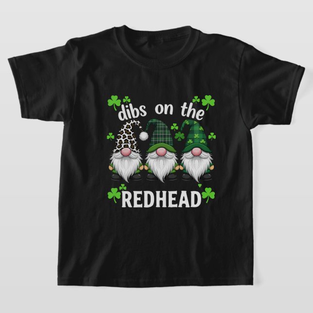 Dibs auf dem rothead Kleeblatt für St Patricks Day T-Shirt (Ablage )