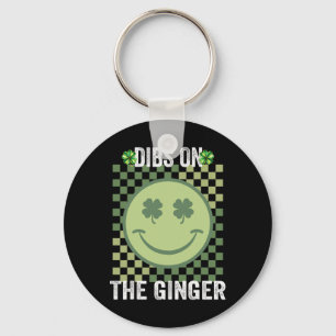 Dibs auf den Ginger St Patricks Day Lustiger Irisc Schlüsselanhänger