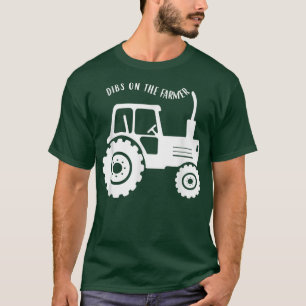 Dibs auf der Bauer Western Farm Girl Country Farm T-Shirt