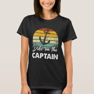 Dibs auf der Captain Ehefrau Summer Boat Vaca T-Shirt