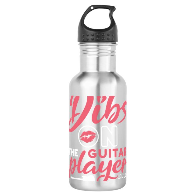 Dibs auf der Gitarre Edelstahlflasche (Vorderseite)