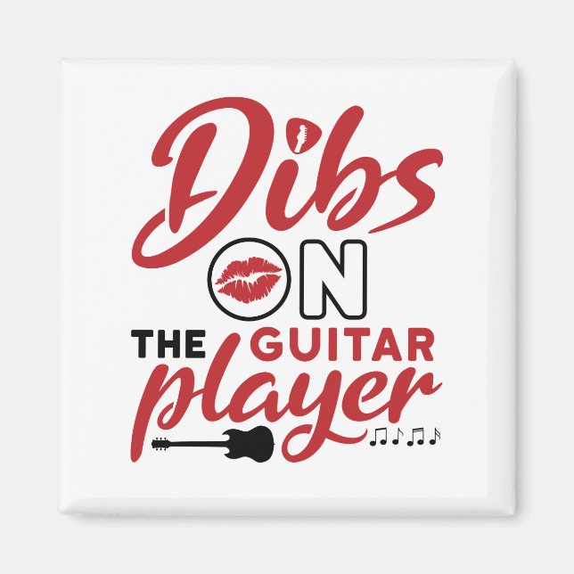 Dibs auf der Gitarre Magnet (Vorne)