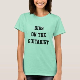 Dibs auf der Gitarrist! Witziges T-Shirt