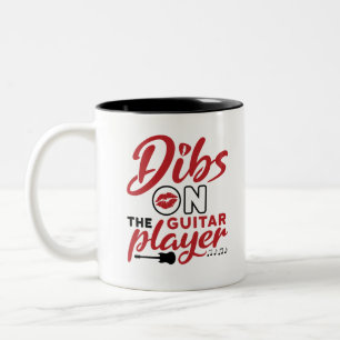Dibs im Gitarrenspieler Zweifarbige Tasse