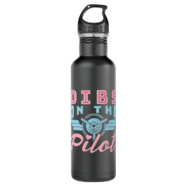 Dibs on the Pilot Pilots Ehefrau Girlfriend Edelstahlflasche