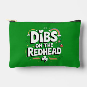 Dibs on the Redhead Funny St Patrick's Day Zubehörtasche