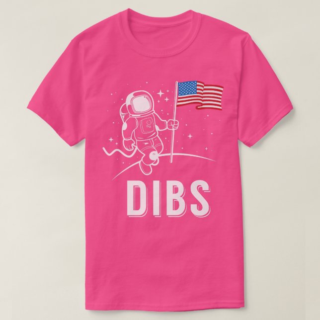Dibs Patriotic American Moon T-Shirt (Design vorne)