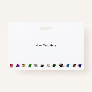 Dice-Designs für Dungeons und Dragons Ausweis