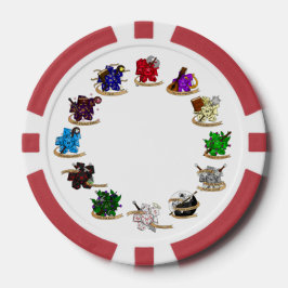 Dice-Designs für Dungeons und Dragons Pokerchips