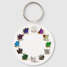 Dice-Designs für Dungeons und Dragons Schlüsselanhänger