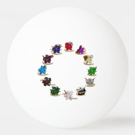 Dice-Designs für Dungeons und Dragons Tischtennisball