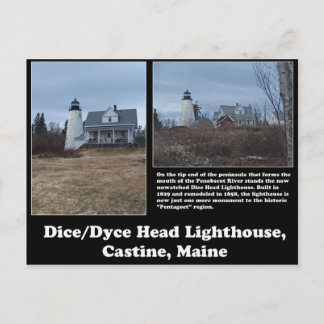 Dice/Dyce Head Lighthouse Postkarte