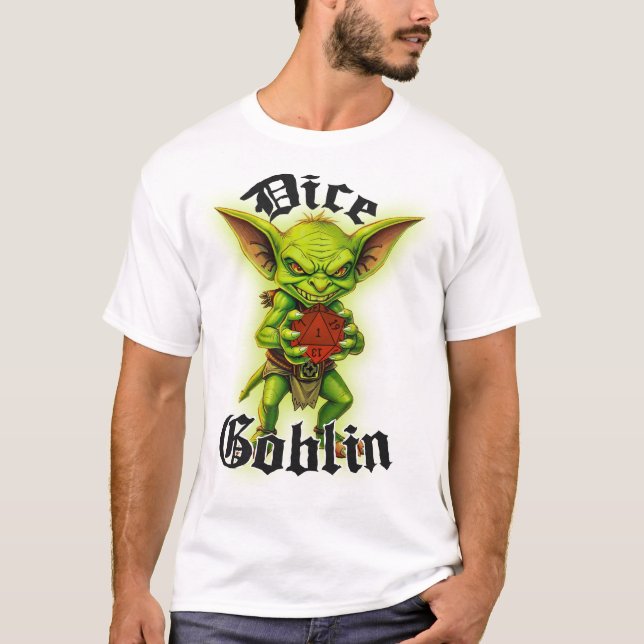 Dice Goblin D&D T - Shirt (Vorderseite)