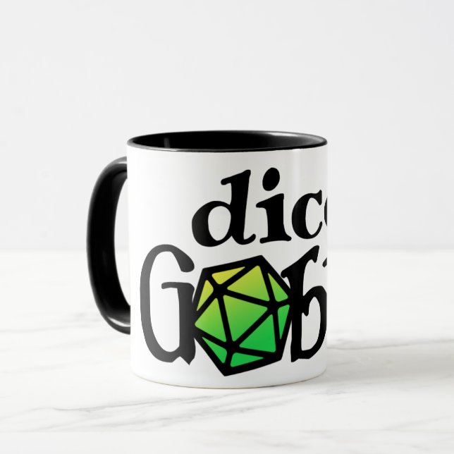 Dice Goblin Tasse (Vorderseite Links)