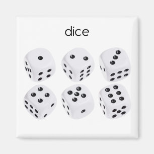 Dice Kühlschrank Magnet