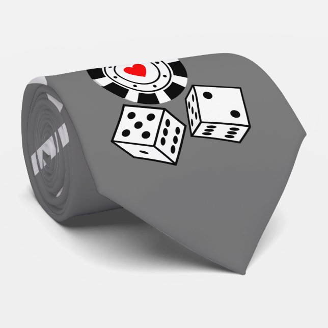 Dice Neck Tie Krawatte (Gerollt)