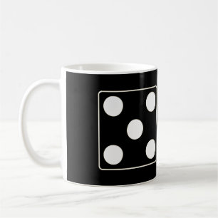 DICE Nummer der Pips weiß 5 & 2 + Ihre Ideen Tasse