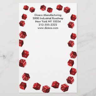 Dice Players Stationery Briefpapier