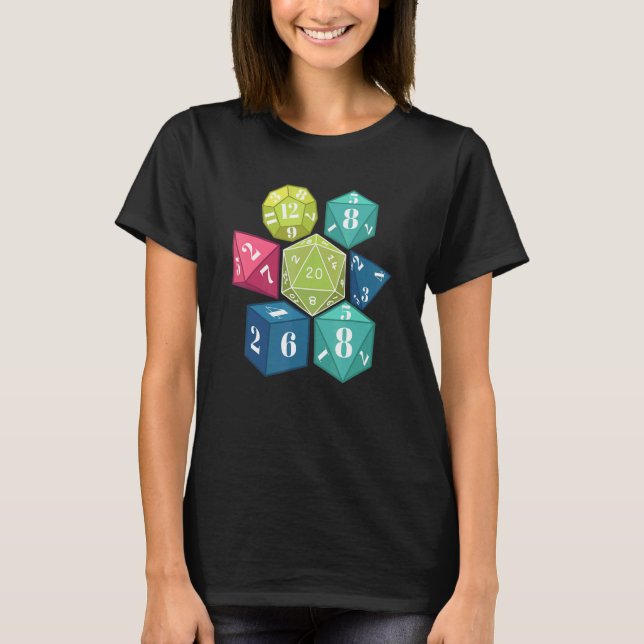 Dice Pool Dice Goblin Tabletop Rpg Gamer T-Shirt (Vorderseite)