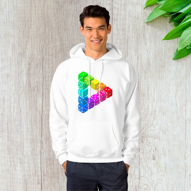 Dice Triangle Mens Hoodie (Von Creator hochgeladen)