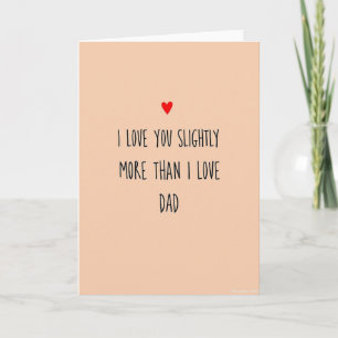 Dich ein bisschen mehr als Papa lieben Karte