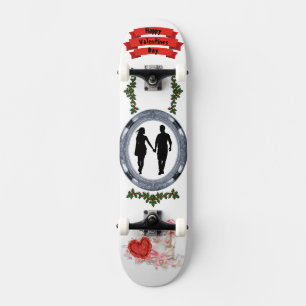Dich für immer lieben Romantische Valentins Künstl Skateboard