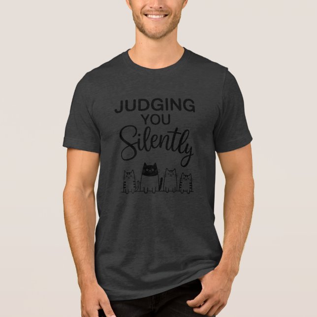 DICH STILL BEOBACHTEND Tri-Blend SHIRT (Vorderseite)