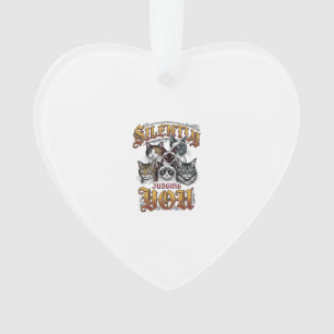 Dich stillschweigend verurteilendes Vintage-Katze- Ornament