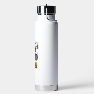 Dich stillschweigend verurteilendes Vintage-Katze- Trinkflasche