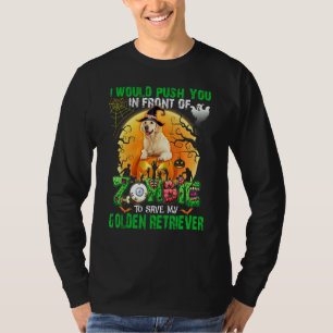 Dich vor Zombies schieben, um meinen Golden Retrie T-Shirt