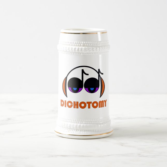 Dichotomie-Bier Stein Bierglas (Mittel)