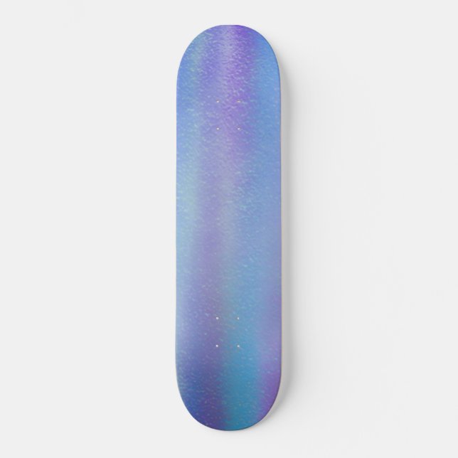 Dichroic Glass Rainbow Colors Art Skateboard (Vorderseite)