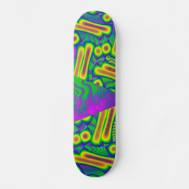 Dichroic Psychedelic Fused Glass Skateboard