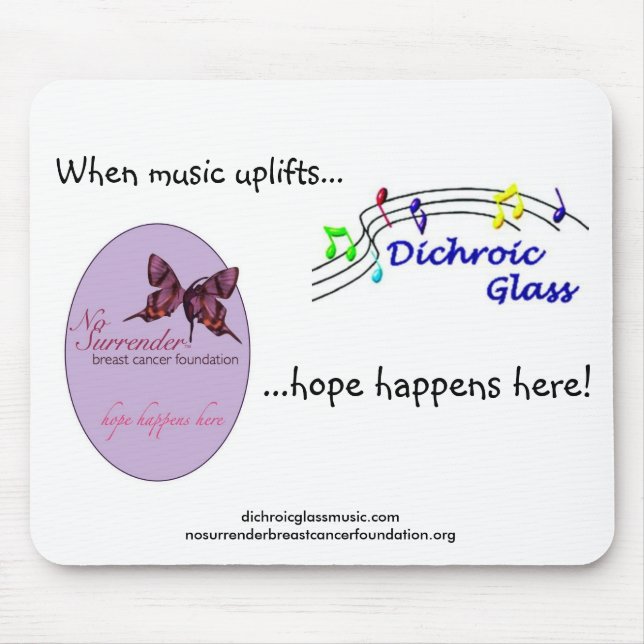 Dichroikes Glas und keine Auslieferung Mousepad (Vorne)