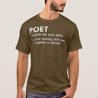 Dichter Definition w T-Shirt