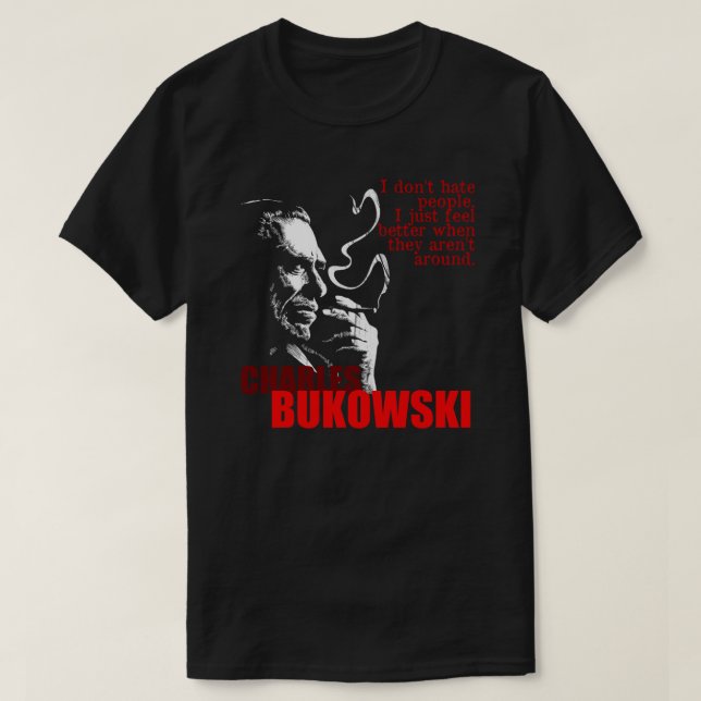 Dichter und Autor Charles Bukowski T-Shirt Essenti (Design vorne)