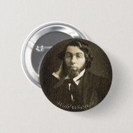 Dichter Walt Whitman in New Orleans Button
