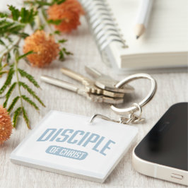Diciple Light Blue Acrylic Schlüsselanhänger
