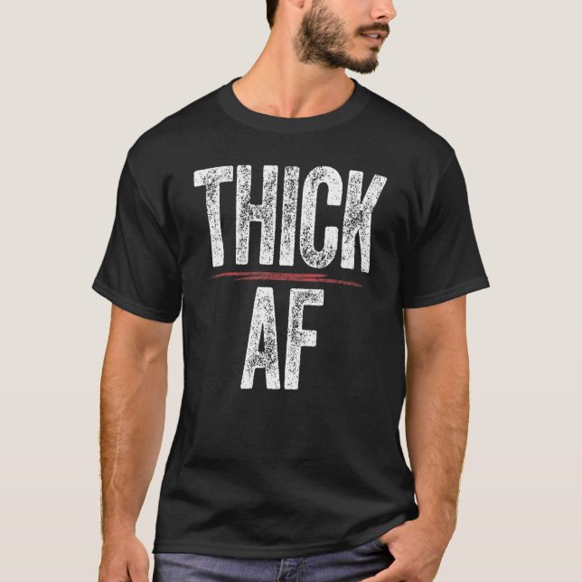 Dick AF Sport Trainingsoutfit Frauen Männer dick A T-Shirt (Vorderseite)